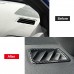 Free Shipping ABS Carbon Style Dashboard Console Upper A/C Air Vent Cover Trim 2pcs For Subaru WRX STi 2015-2021