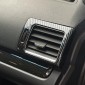  ABS Carbon Style Dashboard Console Side A/C Air Vent Cover Trim 2pcs For Subaru WRX STi 2015-2021