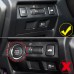 Free Shipping ABS Carbon Style Interior Dashboard Console Head Light Switch Cover Trim 1pcs For Subaru WRX STi 2015-2021