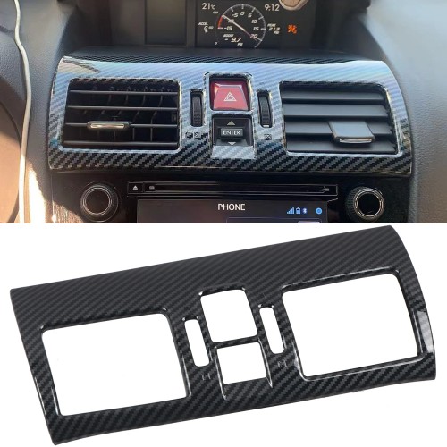  ABS Carbon Style Middle Air Vent Outlet Cover Trim For Subaru WRX / WRX STI 2015-2021