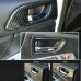  ABS Carbon Style Side Door Handles Bowl Cup Cover Trim 4pcs For Subaru WRX STi 2015-2021