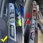  ABS Carbon Style Interior Window Switch Regular Cover Trim 4pcs For Subaru WRX STi 2015-2021