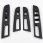  ABS Carbon Style Interior Window Switch Regular Cover Trim 4pcs For Subaru WRX STi 2015-2021