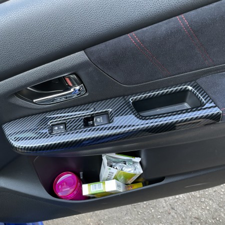 Carbon Fiber Car Key Holder Cover Case Shell Chain For Subaru WRX STI  2015-2021