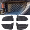  ABS Carbon Style Inner Handle Bowl Frame Trim For Subaru WRX STI 2015-2021
