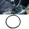  ABS Carbon Style Gear Console Cover Ring Trim 1pcs for Subaru WRX STI 2015-2021 (Only Fit STI, Not Fit WRX Base, Premium, Limited)