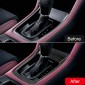  ABS Carbon Style Interior Gear Shift Box Panel Cover Trim For Subaru WRX / WRX STI AT 2015-2021