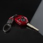  Carbon Fiber Car Key Holder Cover Case Shell Chain For Subaru WRX STI 2015-2021