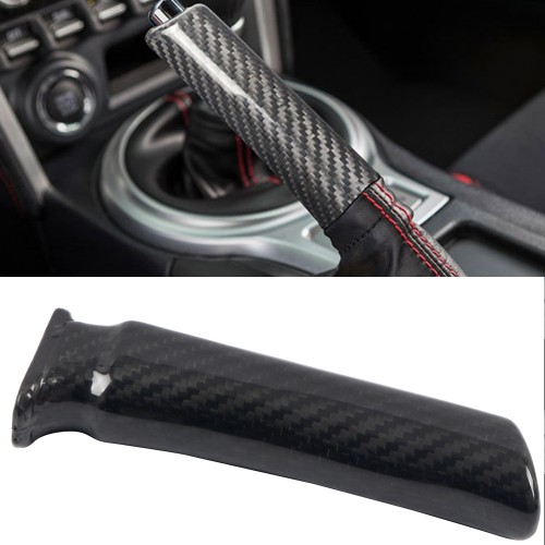  Real Carbon Fiber Car Handbrake Lever Replacement 1pc For Subaru WRX STI 2015-2021