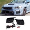  LED Driving Front Fog Light DRL Daytime Running Lights Lamp Kits Replacements For Subaru WRX STI 2018-2021 (Only Fit STI Version)
