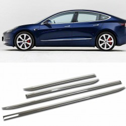 Free Shipping Side Door Body Molding Cover Trim 4pcs For Tesla Model 3 2018-2022