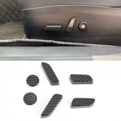 Free Shipping Carbon Style Inner Seat Adjustment Switch Knob Button Cover Trim For Tesla Model 3 2018-2022