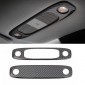  Carbon Style Front&Rear Reading Light Lamp Cover Trim 2pcs For Tesla Model 3 2018-2022