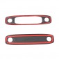  Carbon Style Front&Rear Reading Light Lamp Cover Trim 2pcs For Tesla Model 3 2018-2022