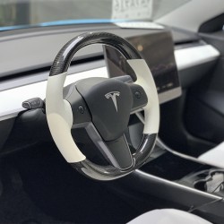 Free Shipping Customize Carbon Fiber Steering Wheel Replacement Parts For Tesla Model 3 2018-2022