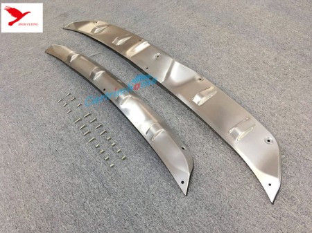 Stainless Steel Front & Rear Bumper Skid Protector Guard Cover For
