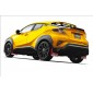  High Quality Glossy / Matte Unpainted Black Fender Flares Wheel Arch 6pcs For Toyota C-HR CHR 2016-2021