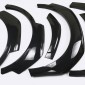  High Quality Glossy / Matte Unpainted Black Fender Flares Wheel Arch 6pcs For Toyota C-HR CHR 2016-2021