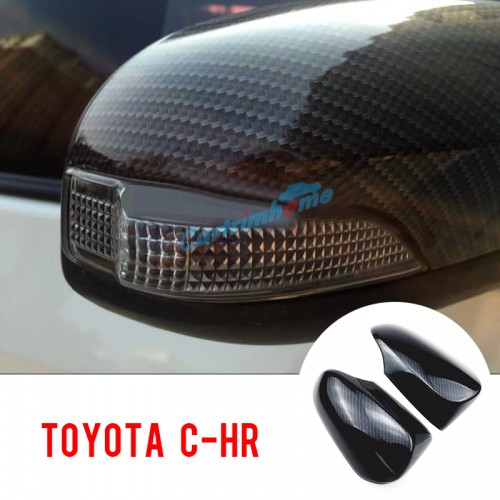  2pcs Door Mirror Cap Shell Cover Trim For Toyota C-HR CHR 2016-2021