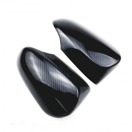 Carbon Fiber Style Rear View Mirror Cover Caps H For Toyota CHR C-HR 2016-2019