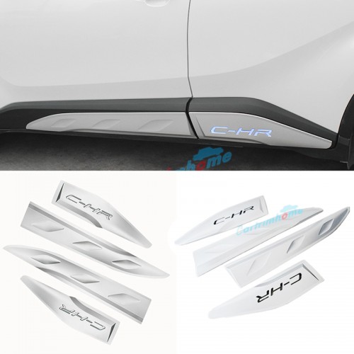 ABS Side Door Body Molding Cover Trim 4pcs For Toyota C-HR CHR 2016-2023