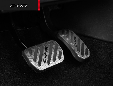 2stk Gaspedal & Bremspedal Automatisch Zubehör fit for Toyota CHR C-HR  18-19 AT