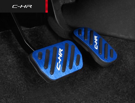 Free Shipping 2pcs Aluminum Fuel Gas Brake Footrest Pedal Cover