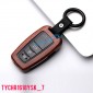 High Quality Car Key Holder Cover Case Shell Chain For Toyota RAV4 2019 2020 2021 2022 2023 2024 2025 / Highlander 2020-2023