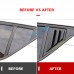 Free Shipping 2pcs Black Rear Triangle Window Cover For Toyota C-HR CHR 2016-2021