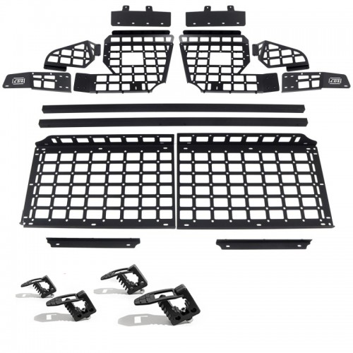  Black Style Storage molle panel shelf Middle Shelf Kit For TOYOTA Land Cruiser Prado J150 LC150 2010-2022 / GXL (GX460)