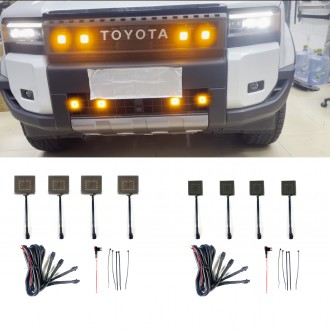 Upper & Lower Grille LED Light Amber Light For Toyota Land Cruiser Prado J250 LC250 2024 2025