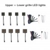 Upper + Lower Grille Led Light 8pcs  + US$32.00 