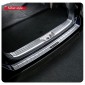  Stainless Inner+Outer Rear Bumper Protector Foot Plate Cover For Toyota Highlander 2020-2023(Not suitable for XSE)