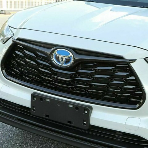 Only ship to US!!!Free Shipping Garnish Frame Front Grille Cover Trim For Toyota Highlander 2020-2022 Not Fit SE XSE Model