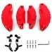  Red Style Front & Rear Brake Disc Caliper Covers 4pcs For Toyota Highlander 2020 2021 2022 2023(Suitable for 18&19 inches)