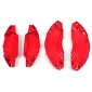  Red Style Front & Rear Brake Disc Caliper Covers 4pcs For Toyota Highlander 2020 2021 2022 2023(Suitable for 18&19 inches)