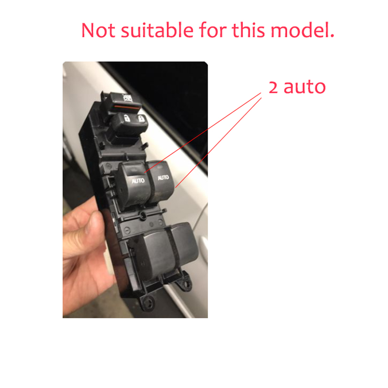 Not Suitable For Master Driving Switch with two "auto" symbols!!!Free