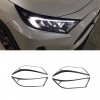  ABS Front Head Light Lamp Cover Trim For Toyota RAV4 2019 2020 2021 2022 2023 2024