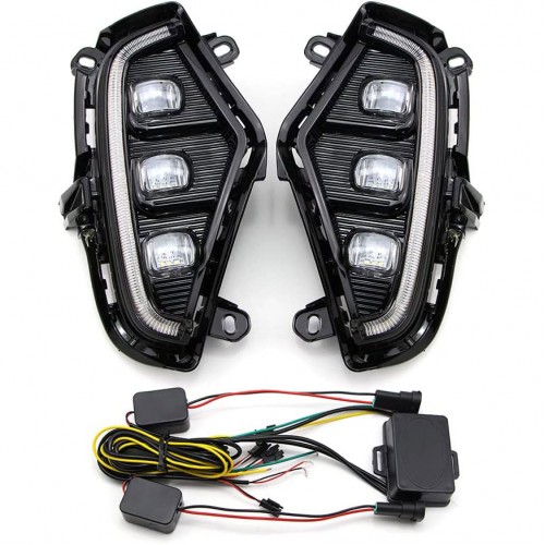  Fog Light Daytime Running Light DRL LED Day Light 2Pcs For Toyota RAV4 2019 2020 2021