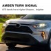 Free shipping Fog Light Daytime Running Light DRL LED Day Light 2Pcs For Toyota RAV4 2019 2020 2021 2022