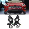  Front Bumper Fog Light Lamps Assembly Kit With Bulb For Toyota RAV4 2019 2020 2021 2022 2023 2024