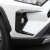 Free Shipping 2pcs ABS Front Fog Light Frame Cover Trim For Toyota RAV4 2019 2020 2021 2022