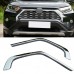 Not suitable for Prime!!!Free Shipping ABS Chrome Front Grill Grille Decorative Cover Trim Strips For Toyota RAV4 2019 2020 2021 2022
