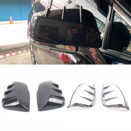 2Pcs Silver Chrome Side Rearview Mirror Cover Trim Fit For Toyota RAV4 2019 2020