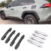  ABS Chrome Door Handle Cover Trim For Toyota RAV4 2019 2020 2021 2022 2023 2024 / Highlander 2020-2023