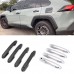 Free Shipping ABS Chrome Door Handle Cover Trim For Toyota RAV4 2019 2020 2021 2022 / Highlander 2020-2022
