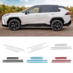 Free Shipping Left & Right Body Side Molding Door Bump Protector Edge Guards Fits Toyota RAV4 2019-2022