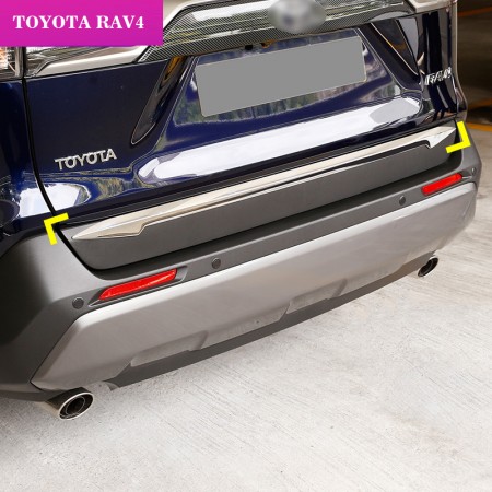 ABS Chrome Rear Tailgate Trunk Lid Cover Trim For Toyota RAV4 2019