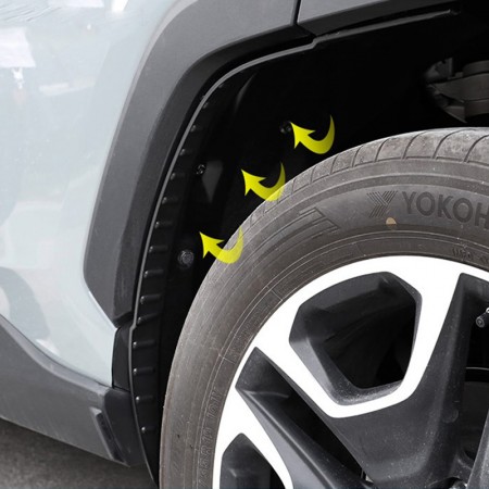 Only ship to US!!!Free Shipping 2PCS Fender Car Mudguard Refit Rear Tire  Fender Special Decoration For Toyota RAV4 2019 2020 2021 2022 2023 2024 Not  suitable for Adventure Edition & Prime