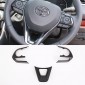  Interior ABS Carbon Style Steering Wheel Cover Trim For Toyota Corolla CROSS 2020-2023